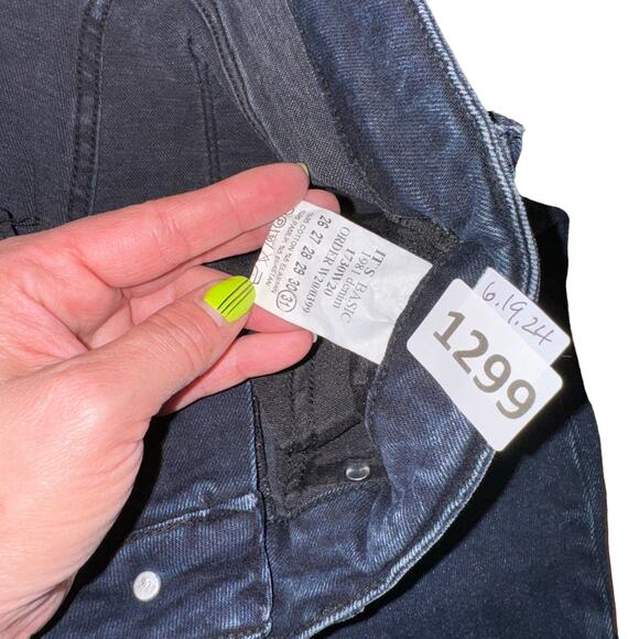 IT'S BASIC 1981 Women's Denim Jeans, Classic Straight Leg, 31, Gray'ish/Blue - Picture 3 of 5